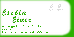 csilla elmer business card